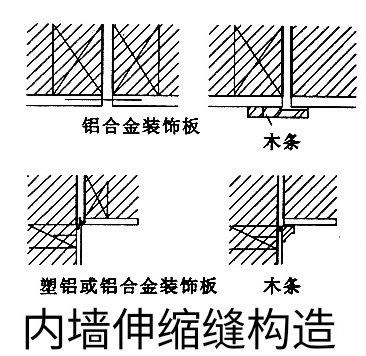 对墙体伸缩缝的处理要求